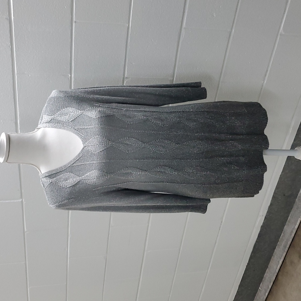 Grey/Dark Grey Ombre Knit Sweater
